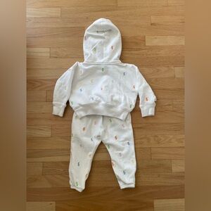 Girls 2T Polo Pony Fleece Hoodie and Jogger Pant Set